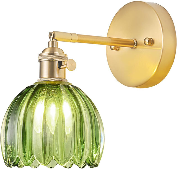 Elegante Glas-Wandlampe