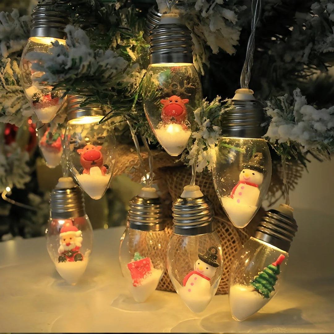Weihnachts-Schneekugel-LED-Lampen-Lichterkette