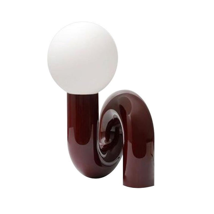 Künstlerische Tischlampe mit einzigartigem Wirbel-Design