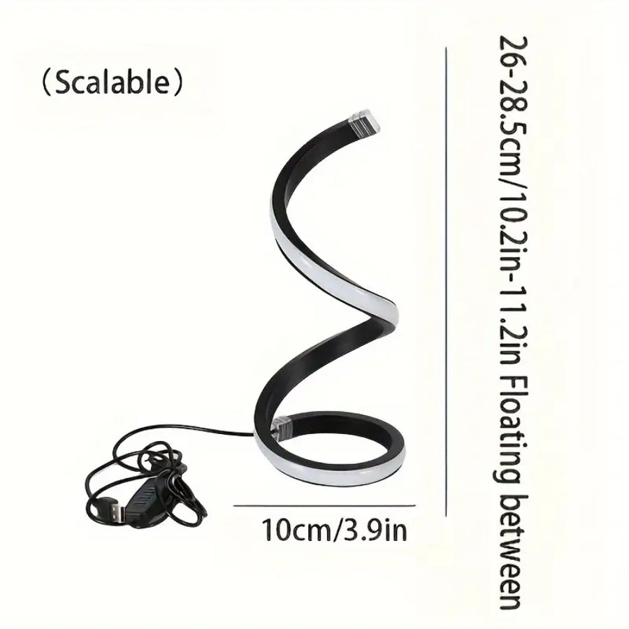 Moderne LED Spiral Akzentlampe