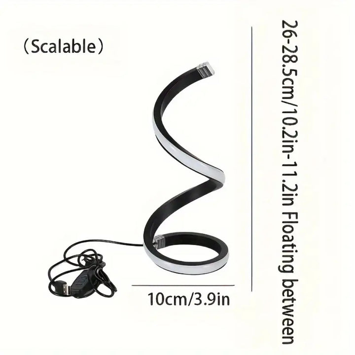 Moderne LED Spiral Akzentlampe