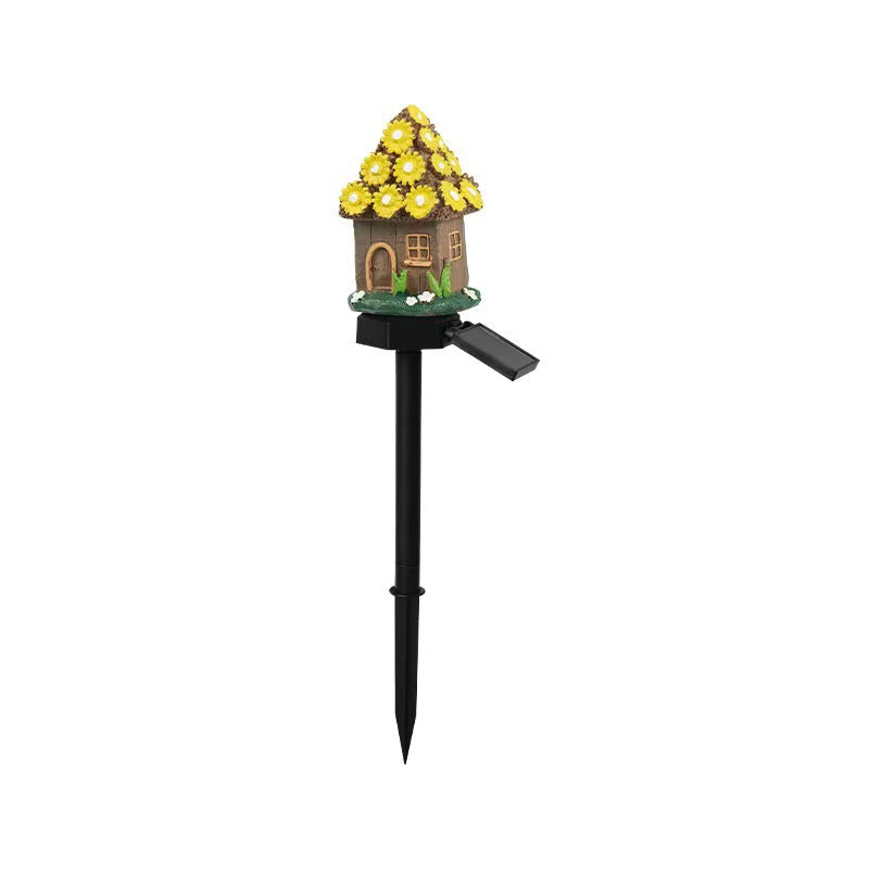Miniatur Handbemaltes Harz Pilz Feenhaus Garten Ornament