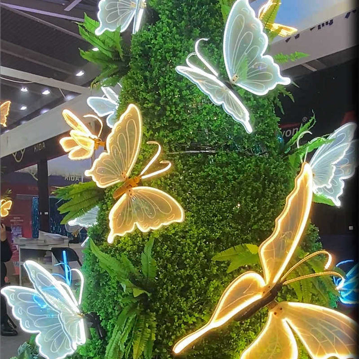 Beleuchtete Acryl-Schmetterling-Wandkunstlichter