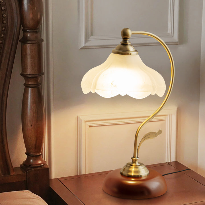 Vintage-inspirierte Glas Tischlampe