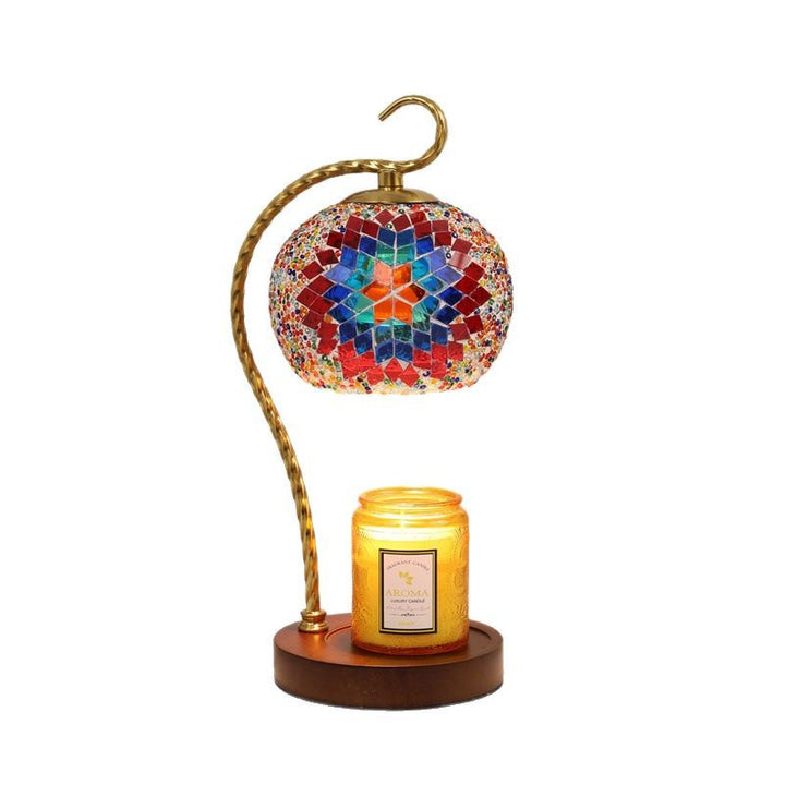 Mosaik Glas Tischlampe