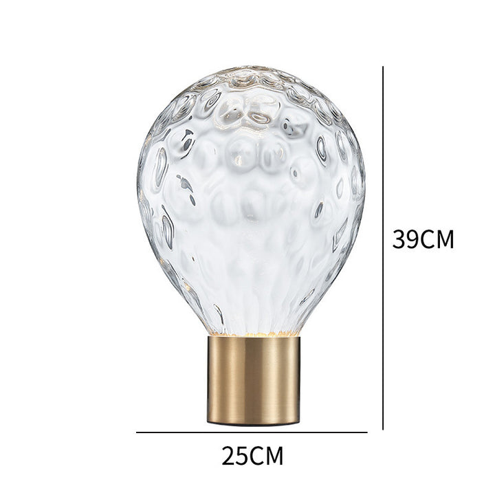 Künstlerische Glastischlampe