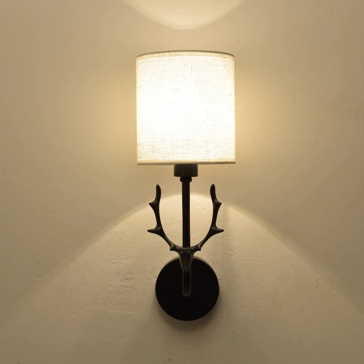 Geweih Wandleuchte