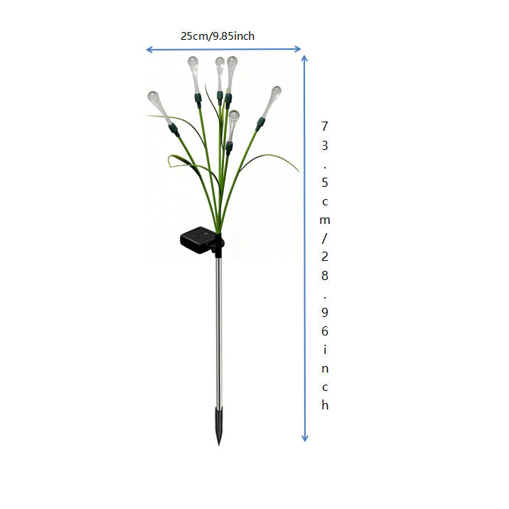 Solarbetriebene Blumen-LED-Gartenstecker