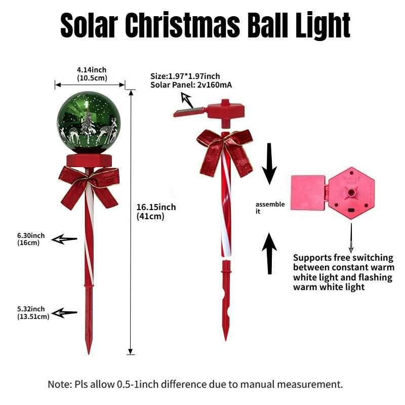 Festliche LED-beleuchtete Weihnachtskugel