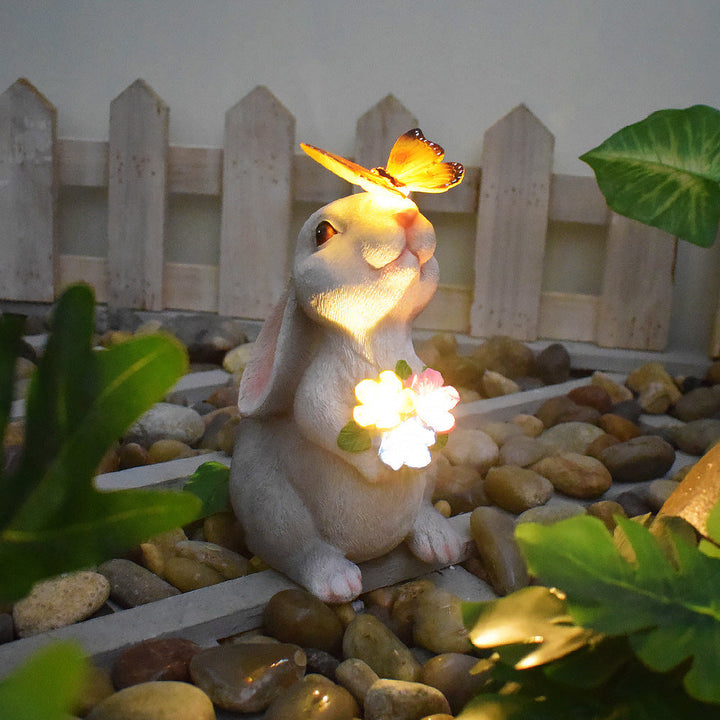 Solar Turtle Sukkulententöpfer Mit LED-Lichtern Texturiertes Harz Gartenstatue
