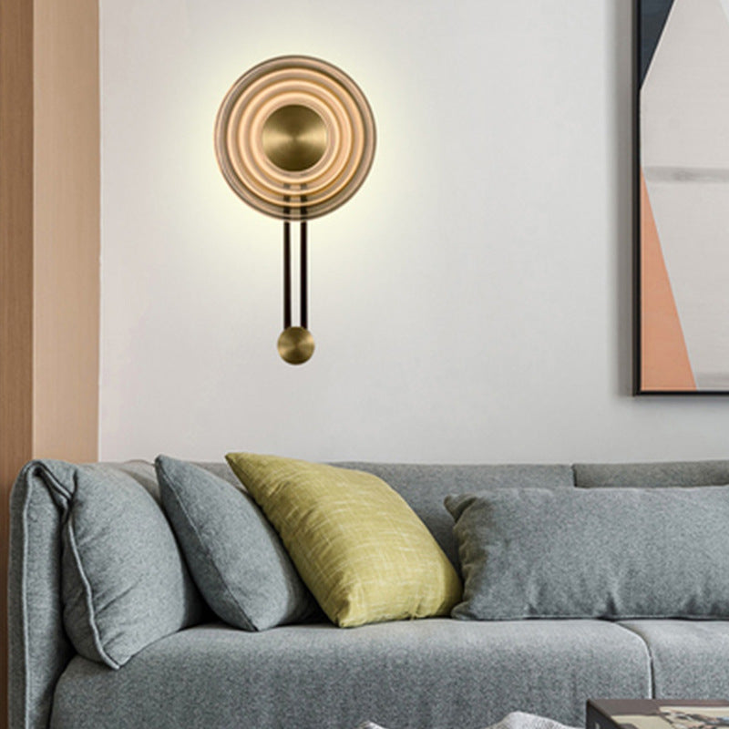 Moderne kreisförmige LED-Wandleuchte