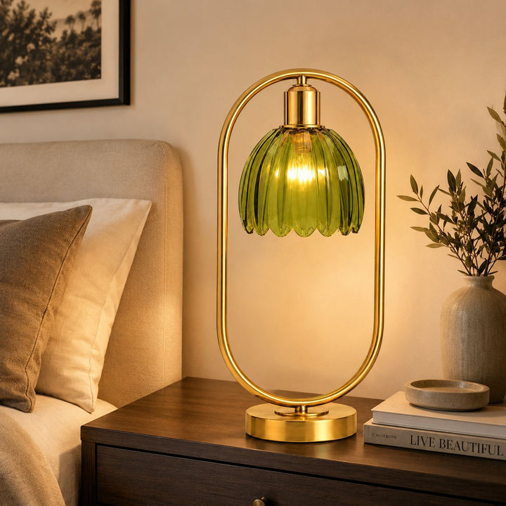 Moderne Kristallglobus-Tischlampe