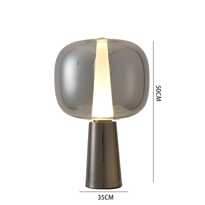 Moderner Minimalistischer Stehlampe mit Transparenter Basis