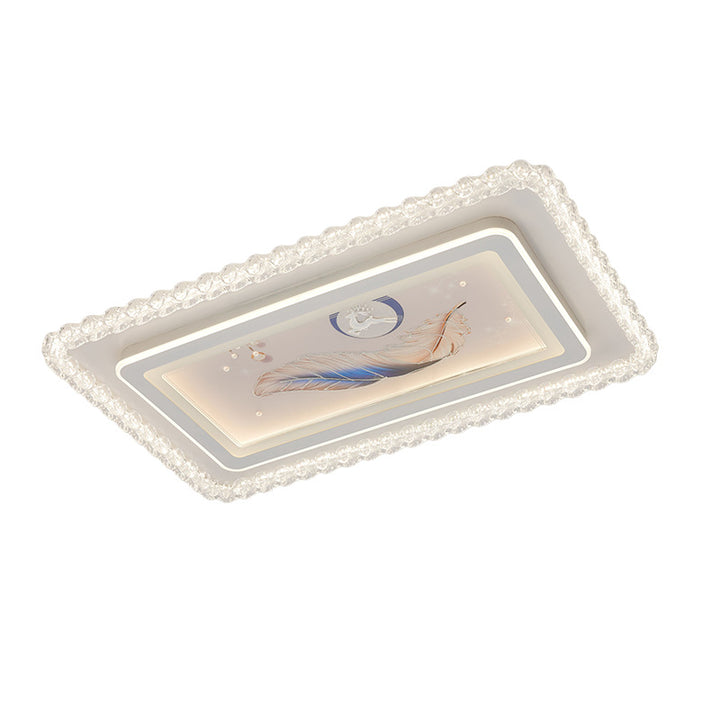 Elegante federinspirierte Deckenleuchte