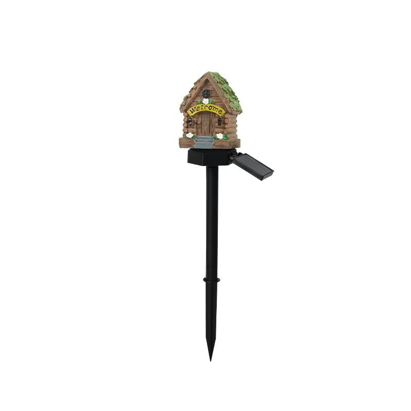 Miniatur Handbemaltes Harz Pilz Feenhaus Garten Ornament