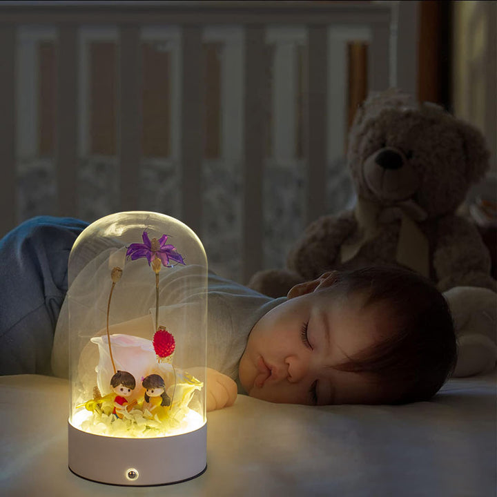 Dekorative Blumenanzeige Lampe
