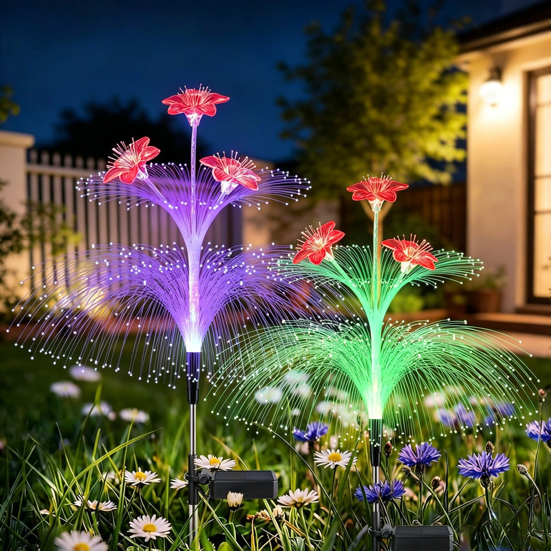 Dekorativer LED-Blumen-Gartenstecker