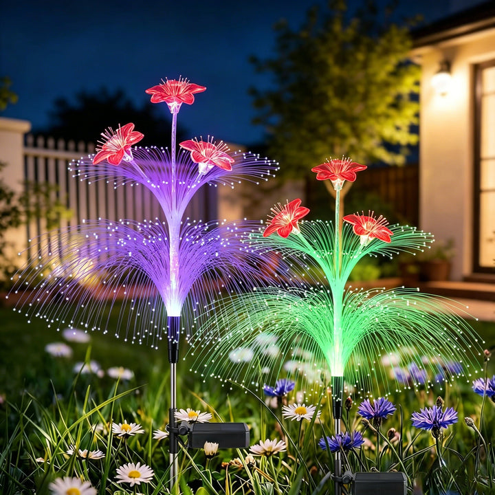 Dekorativer LED-Blumen-Gartenstecker
