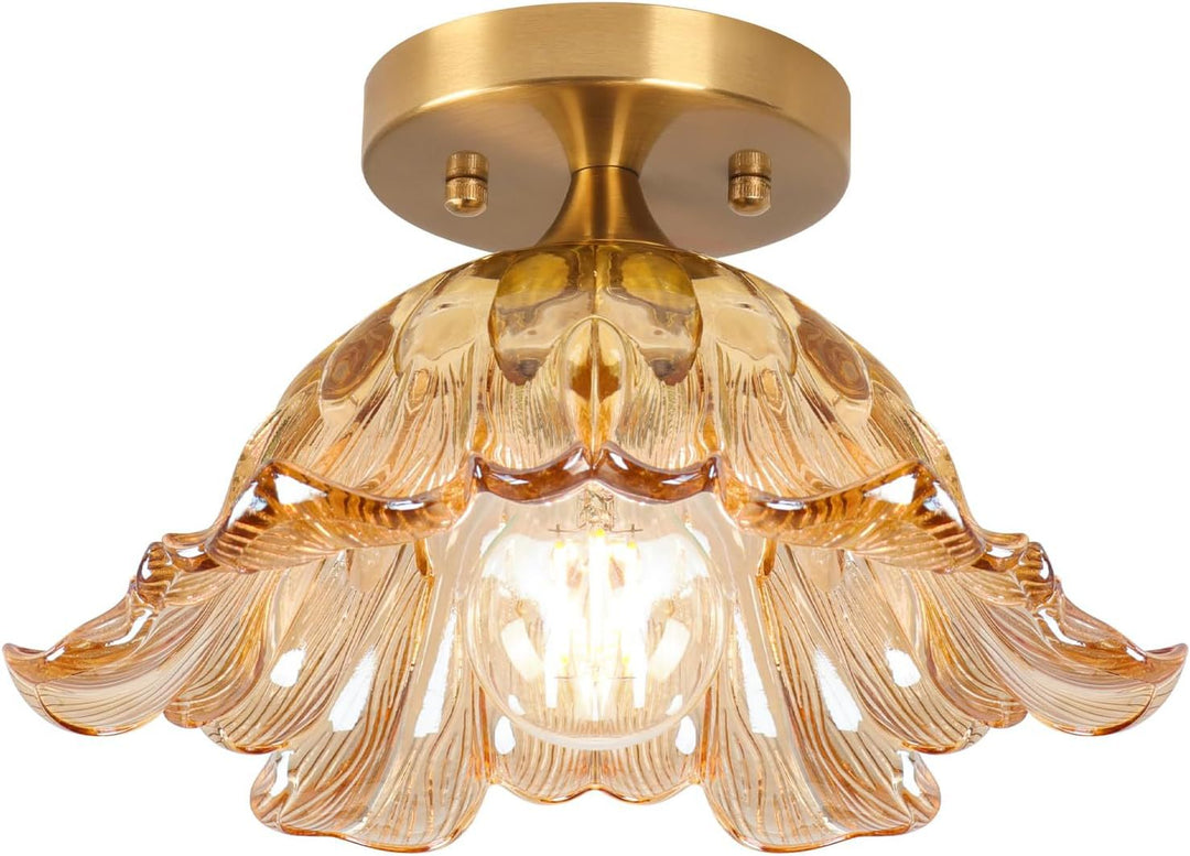 Elegante Glashaube Deckenleuchte