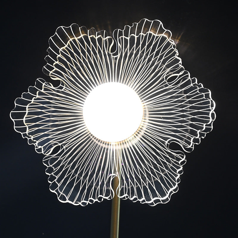 Künstlerische Blütenförmige Tischlampe