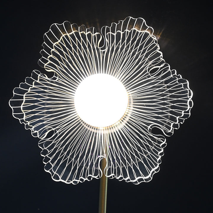 Künstlerische Blütenförmige Tischlampe