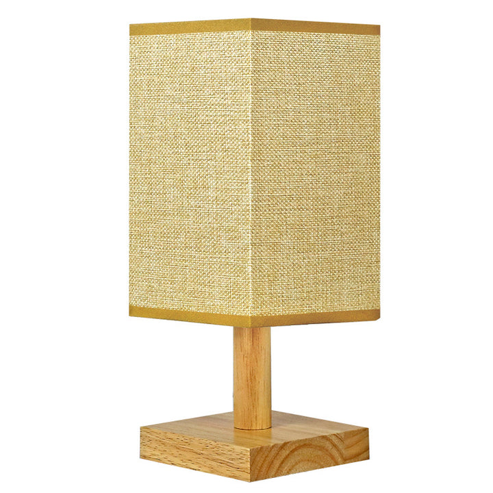 Minimalistische Stofftischlampe