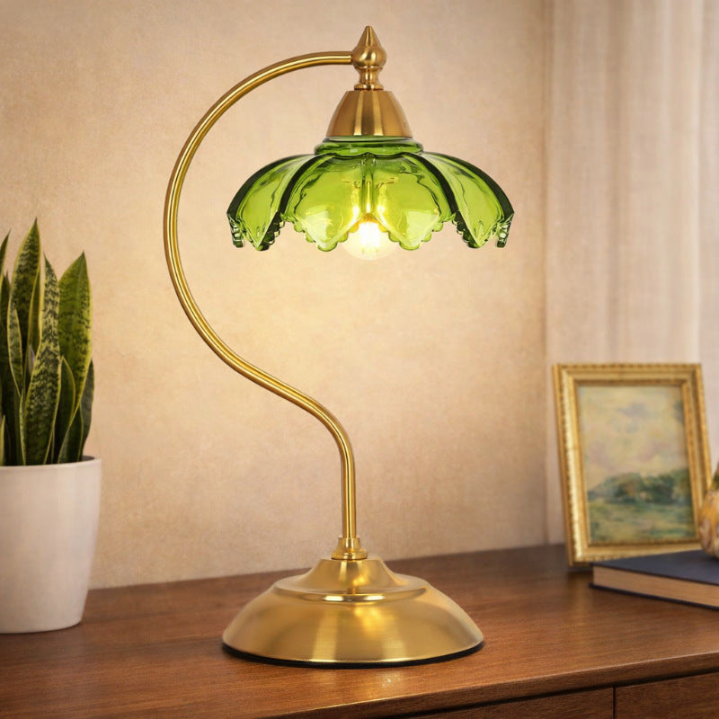 Künstlerische florale Tischlampe