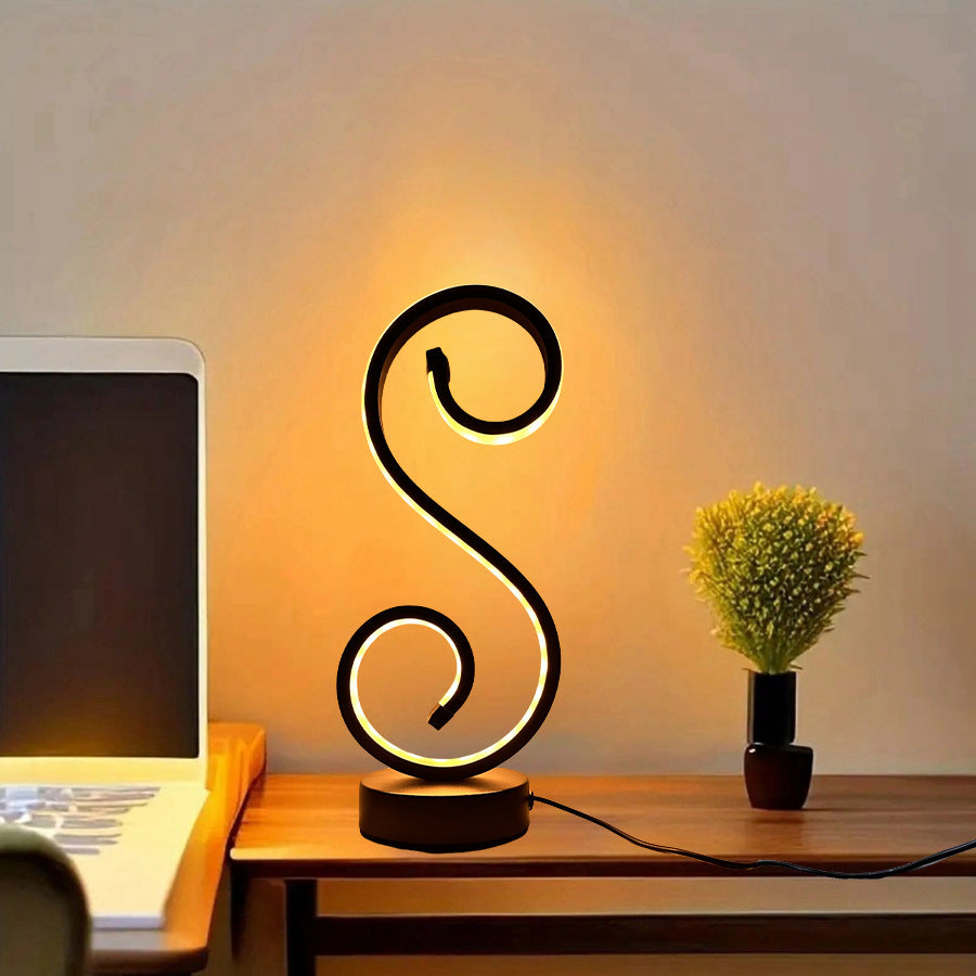 Krumme dekorative Akzentlampe