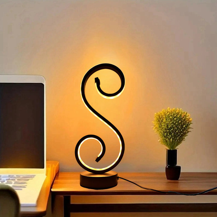 Krumme dekorative Akzentlampe