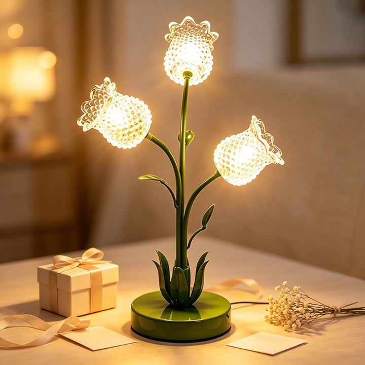 Blumenförmige Tischlampe