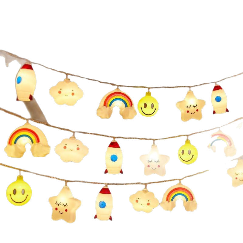 Wasserdichte Outdoor Regenbogen Wolke LED Lichterkette