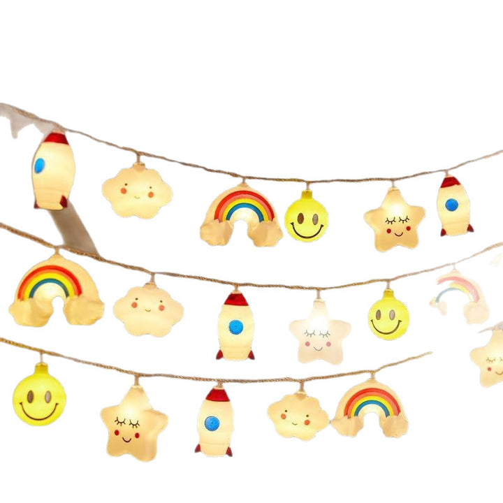 Wasserdichte Outdoor Regenbogen Wolke LED Lichterkette