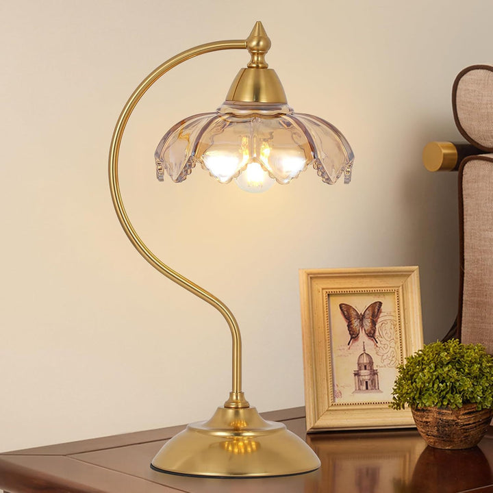Künstlerische florale Tischlampe