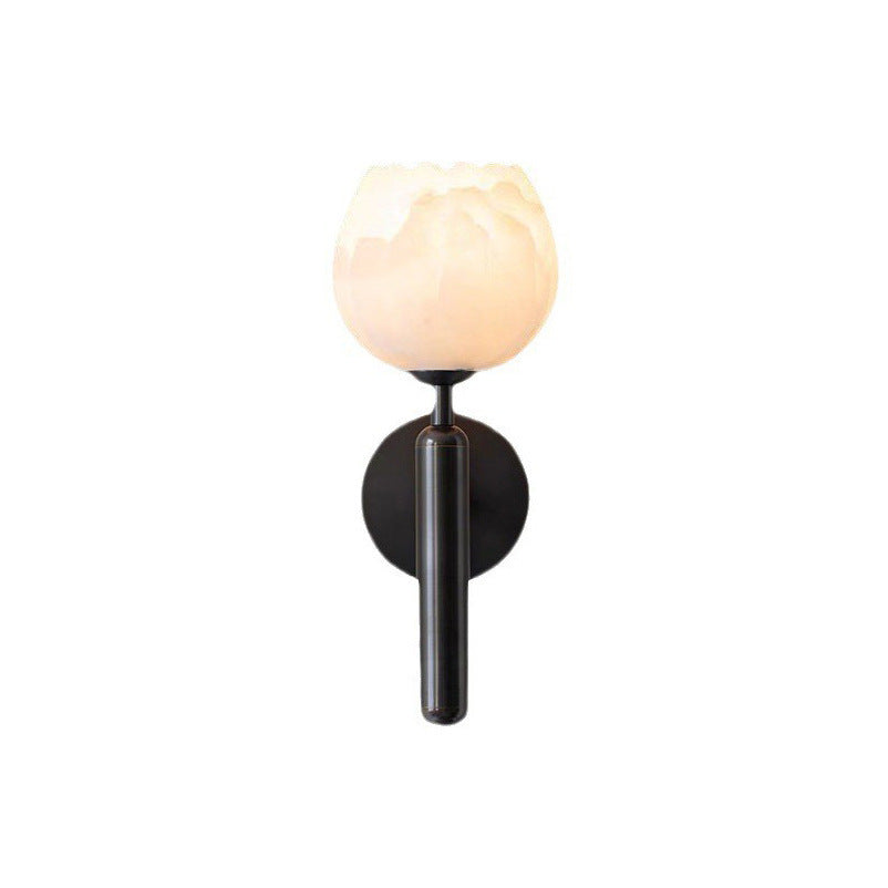 Modern minimalist Wandlampe mit Marmorakzent
