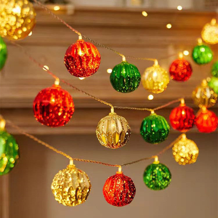 Festliche Glitzer-Orb-Kugel-LED-Lichterketten