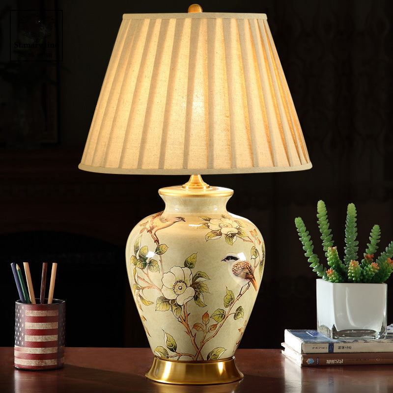 Dekorative Keramik Tischlampe