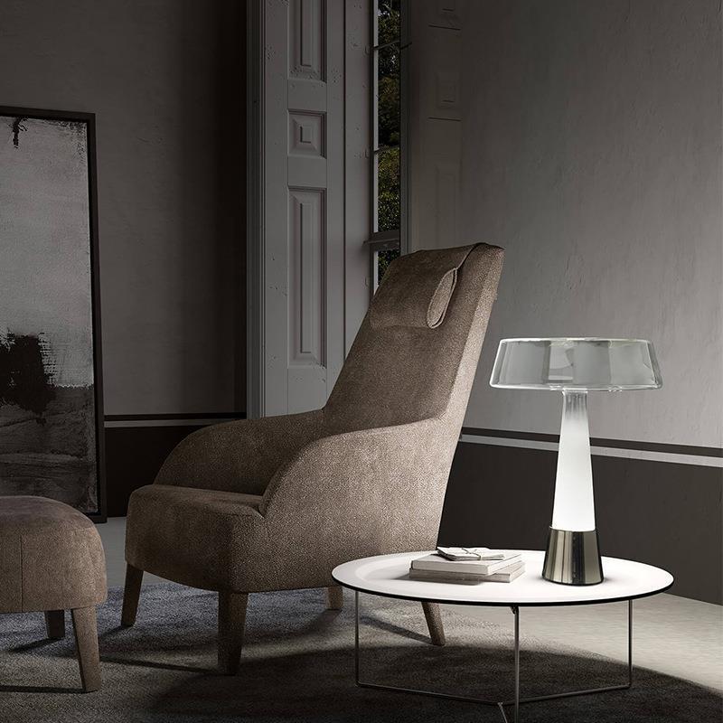 Zeitgenössische Glastischlampe