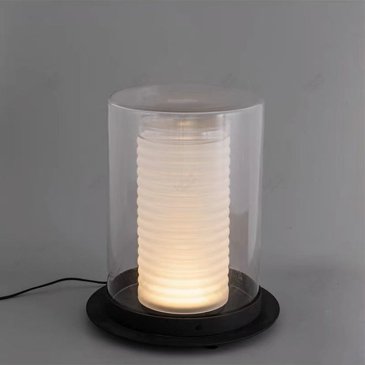 Moderne transparente Tischlampe