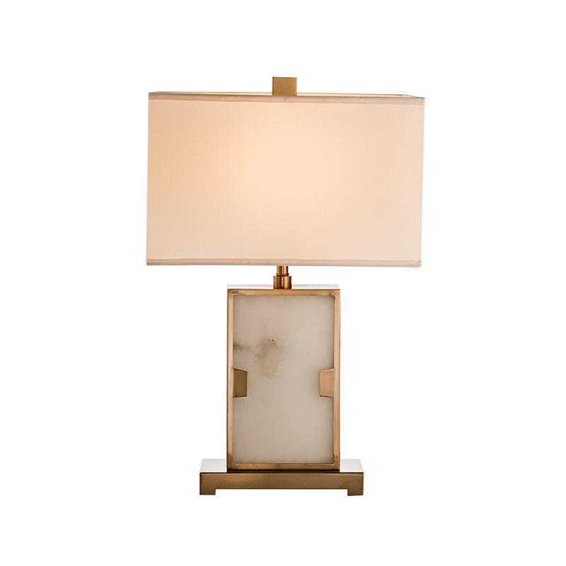 Elegante Tischlampe mit Marmorbasis