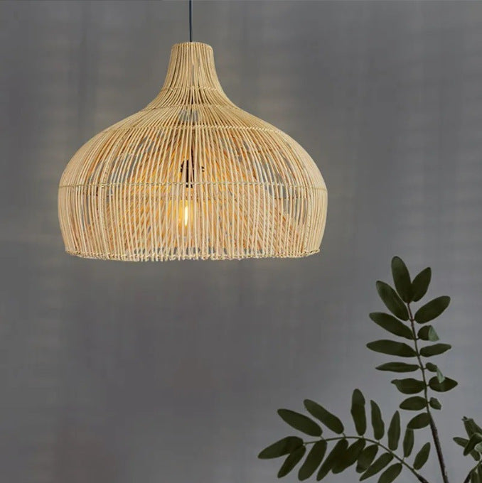 Handgefertigte Geflochtene Rattan Pendelleuchte