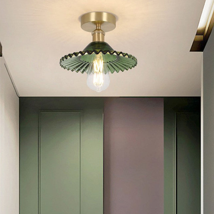 Elegante Glas Deckenleuchte Flush Mount