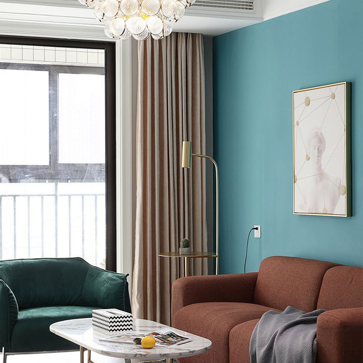 Moderne Marmor-Bodenlampe mit integriertem Beistelltisch