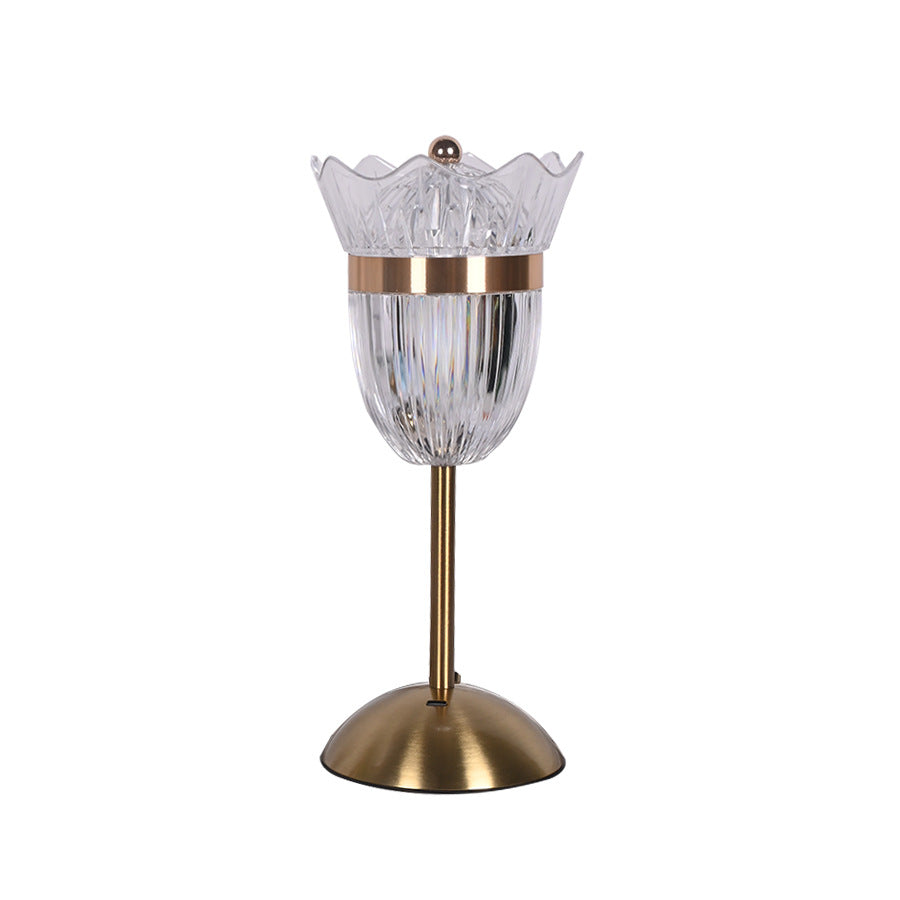 Elegante Blumen Tischlampe