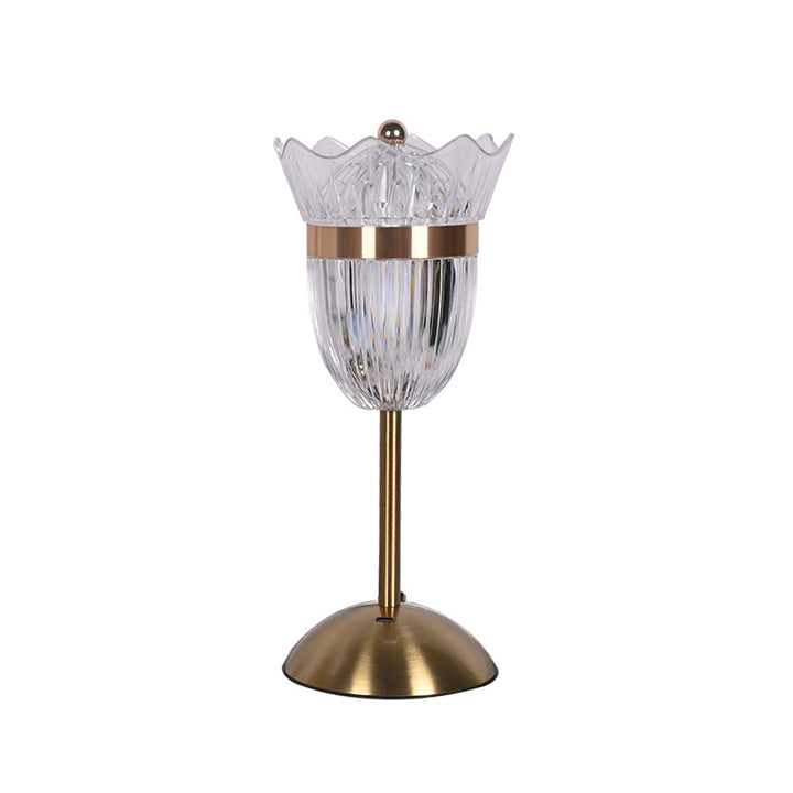 Elegante Blumen Tischlampe