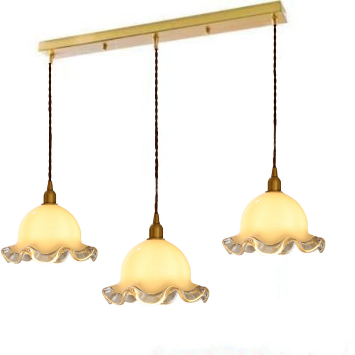 Elegante drei-Lampen-Pendelleuchte