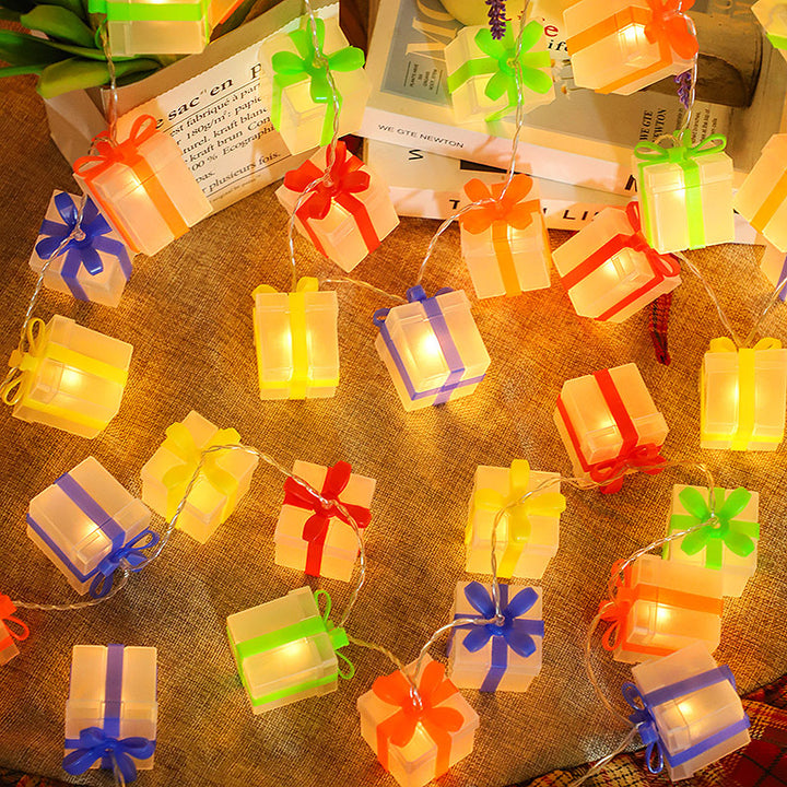 Dekorative Geschenkbox Lichterkette