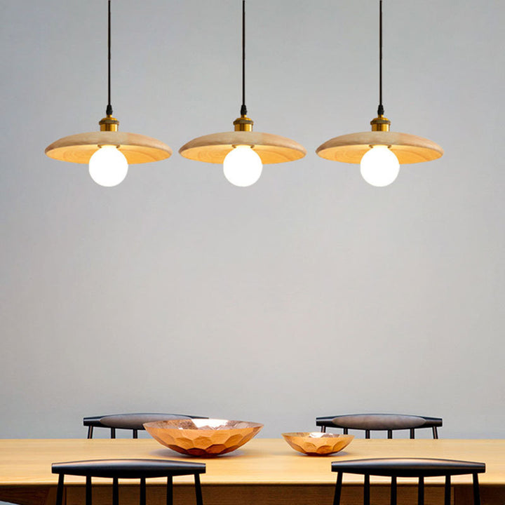 Moderne Holz Pendelleuchte