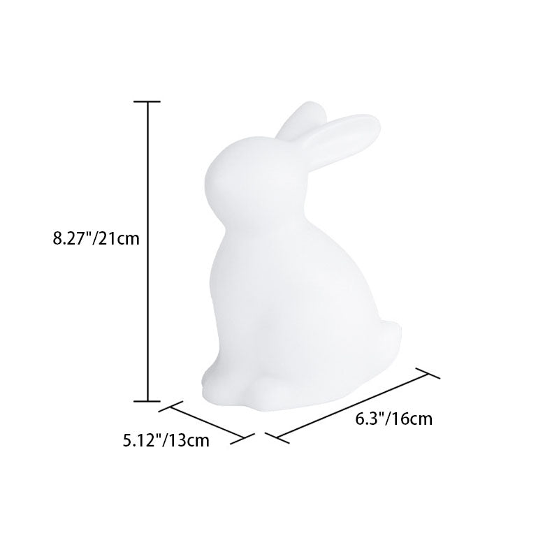Moderne kreative Kaninchen PE LED Tischlampe für das Schlafzimmer