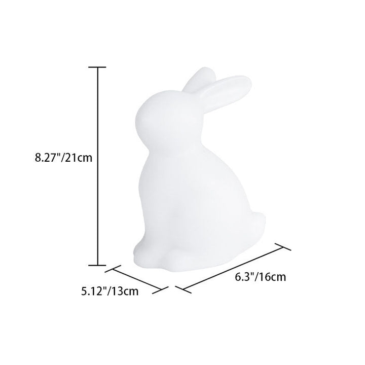 Moderne kreative Kaninchen PE LED Tischlampe für das Schlafzimmer