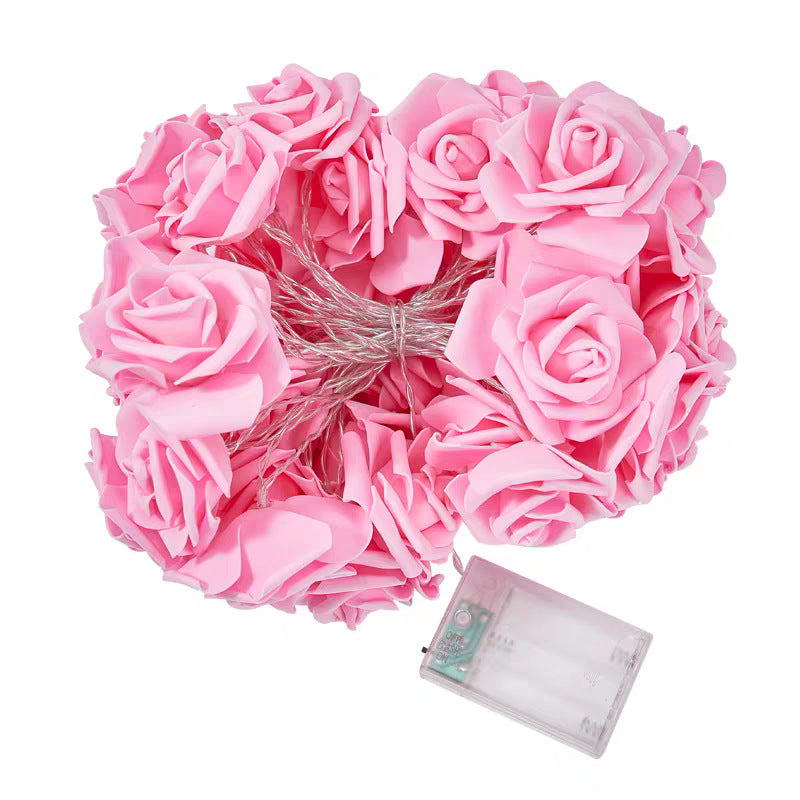Dekorative Rosen Lichterkette